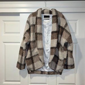 Amanda Uprichard Aspen Cardi Neutral Oatmeal Medium